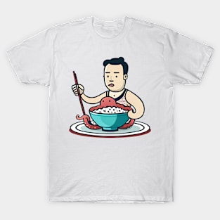 Octopus Meal Design T-Shirt